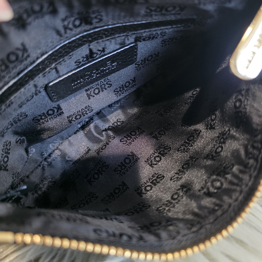 Michael Kors Black Pebbled Leather Clutch - Picture 5 of 13